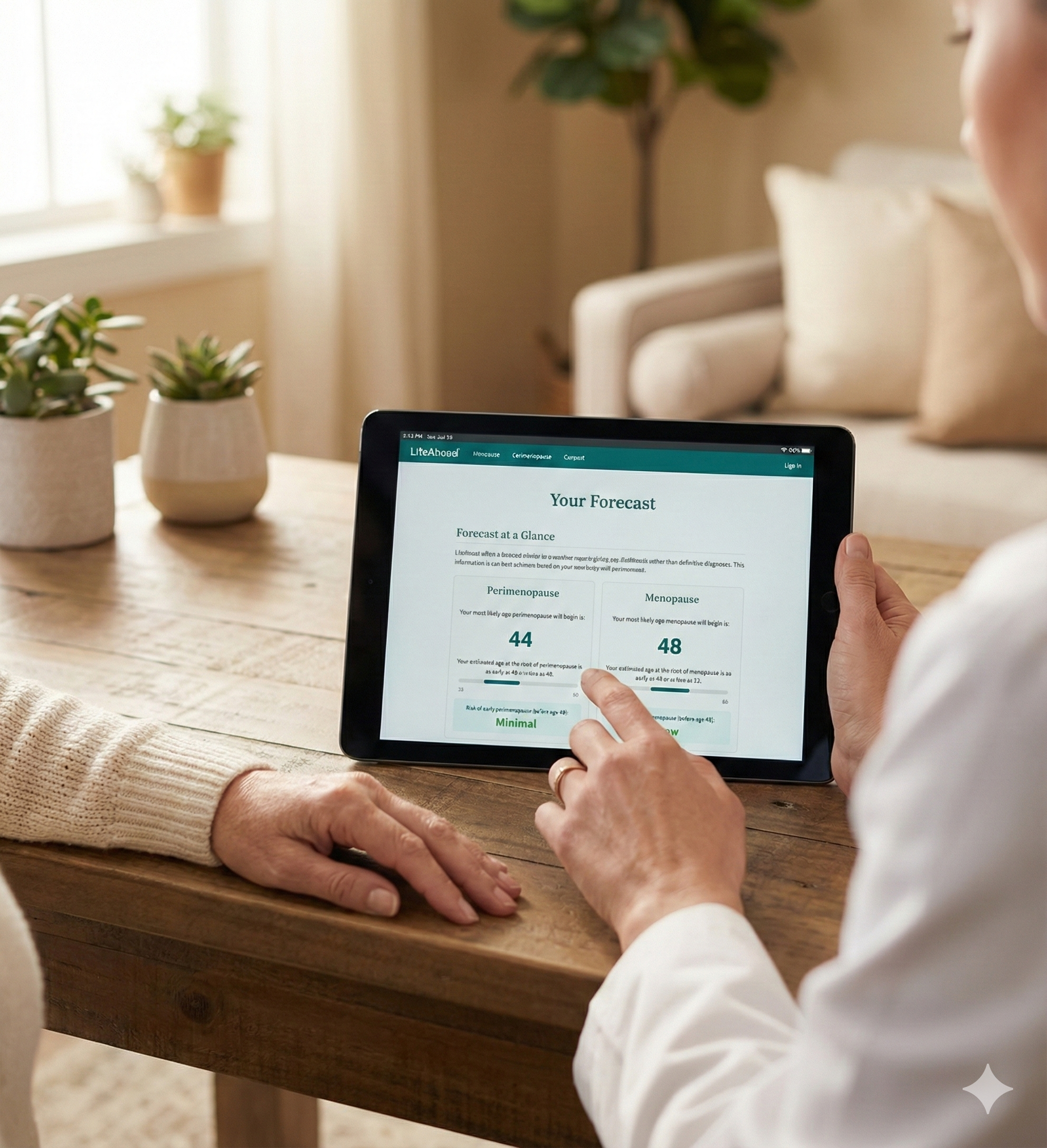 Medical professional reviewing patient data with precision